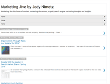 Tablet Screenshot of marketing-jive.com